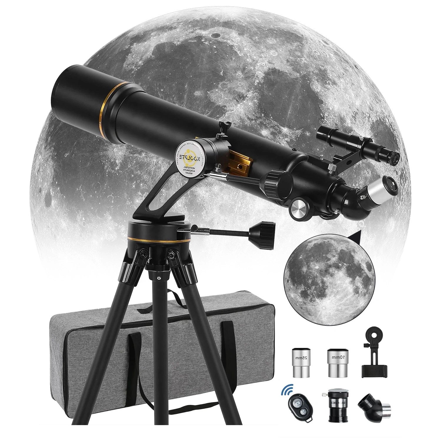Koolpte Vega Precision 90mm Aperture 700mm Refractor Telescope