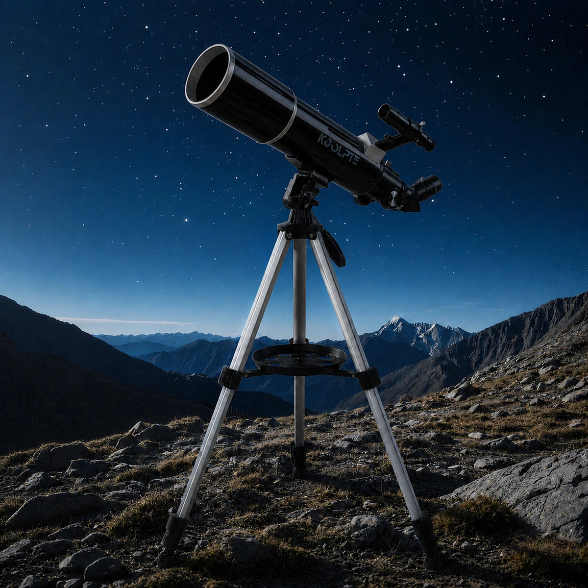 Koolpte Vega Plus 80mm/600mm black telescope lifestyle scene