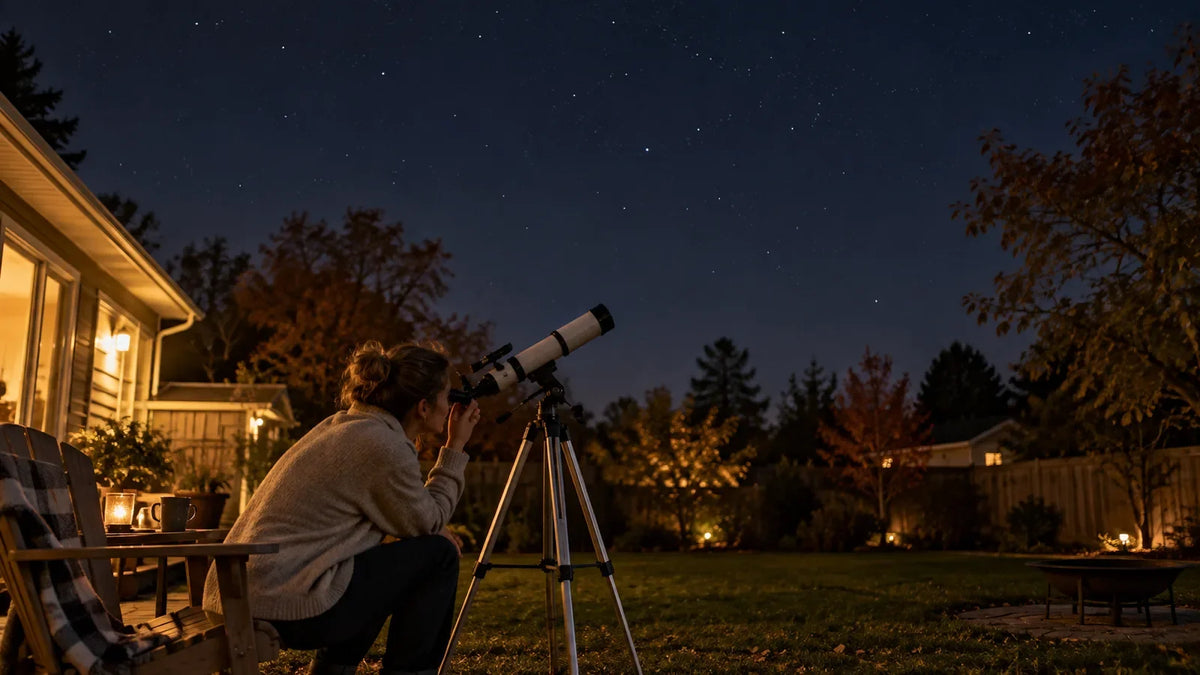 Beginner using a small telescope for fall stargazing