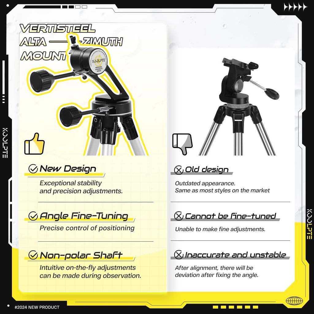 Telescope, 90mm Aperture 700mm with Vertisteel AZ Mounting Slow-Motion Mount, High Power for Astronomy Enthusiasts, Easy for Kids, with Carry Bag, Wireless Remote Control, Phone Adapter,Black