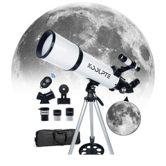Koolpte Vega Plus 80mm 600mm refractor telescope white model with tripod and accessories #color_white