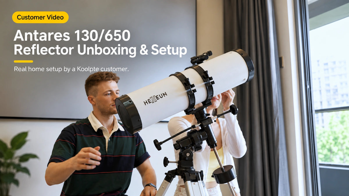 Antares 130/650 reflector unboxing and setup