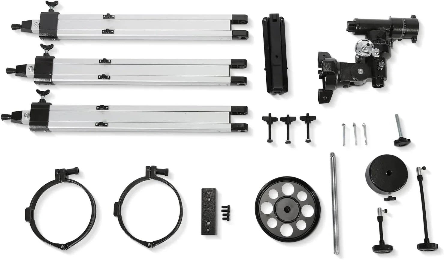 KOOLPTE Antares 130mm/650mm EQ reflector telescope shown in a product feature image.