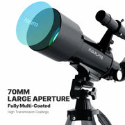 Koolpte Vega Lite 70mm Aperture 500mm Refractor Telescope