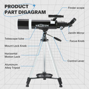 Koolpte Vega Plus 80mm Aperture 600mm Refractor Telescope