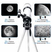 Koolpte Vega Plus 80mm Aperture 600mm Refractor Telescope