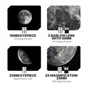 Koolpte Vega Precision Telescope 90mm Aperture 700mm Altazimuth Mount Refractor Telescope for Beginners and Adults