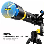 Koolpte Vega Precision Ultra 90mm Aperture 900mm Refractor Telescope