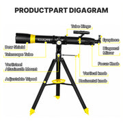 Koolpte Vega Precision Ultra 90mm Aperture 900mm Refractor Telescope