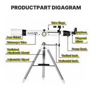 Koolpte Vega Precision Ultra 90mm Aperture 900mm Refractor Telescope
