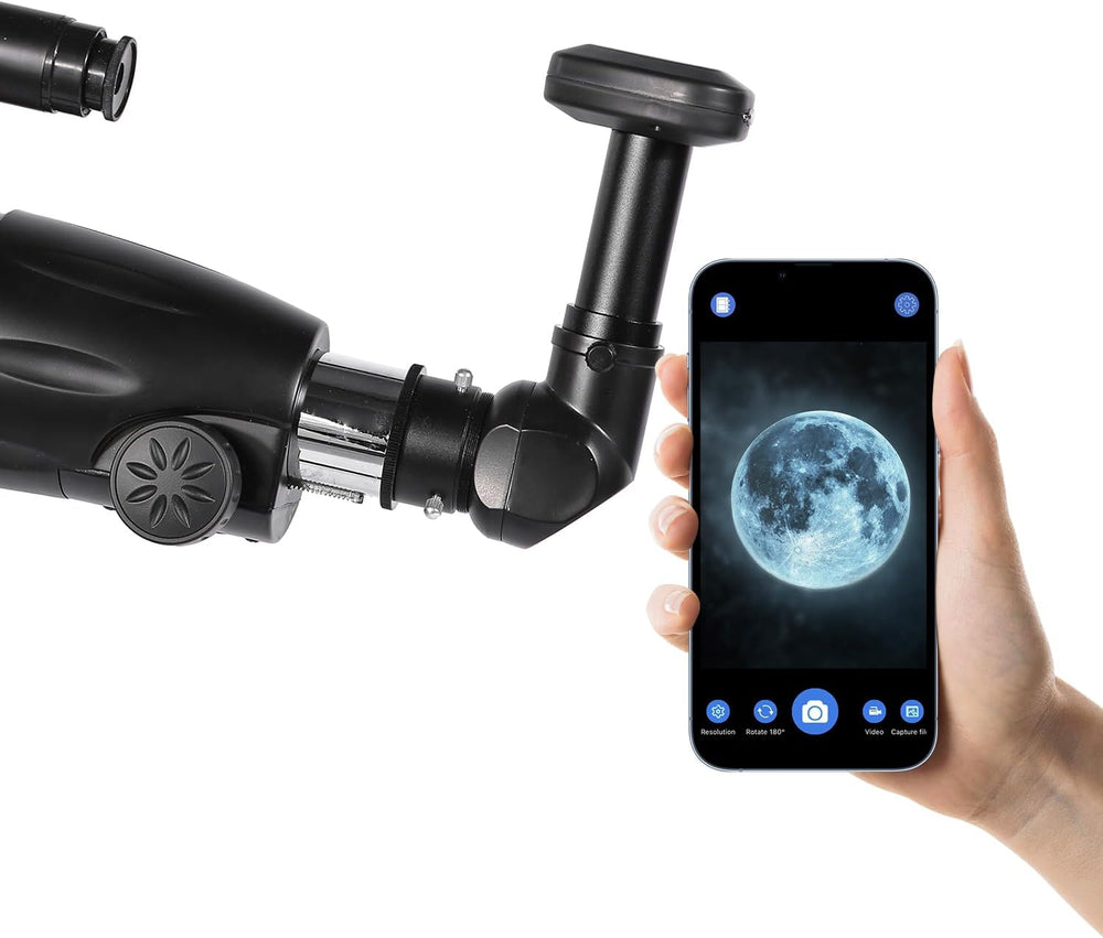 WiFi Telescope Eyepiece Camera - 1080P HD 2MP 10m Wireless App Control for iOS/Android 90min Battery 1.25